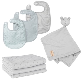Geschenkset Baby Essentials Lil Planet grau 