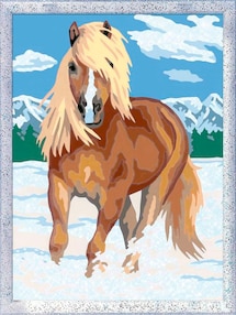 Haflinger im Schnee