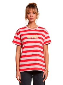 Damen T-Shirt Mama-Tochter-Capsule STREIFEN, Bio-Baumwolle
