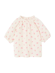 Musselinbluse Mädchen mit Ballonärmeln