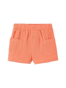 Shorts Mädchen Baby mit Dehnbund, Musselin