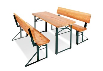 Kinderfestzeltgarnitur „Sepp mit Lehne“, 3-tlg.