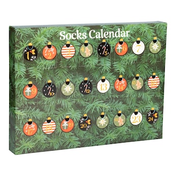 Socken-Adventskalender für Damen, 24-teilig