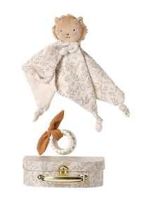 Baby Geschenkbox: Schmusetuch & Rassel BABYLON