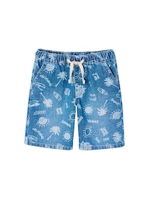 Jungen Jeans-Shorts mit Dehnbund, Bundweite verstellbar