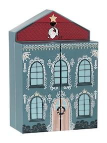 Kinder Haus-Adventskalender aus Pappe, zum individuellen Befüllen