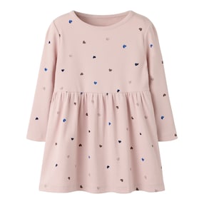 Kleid langarm Herzen Rippqualität 