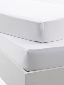 Bio-Kollektion: 2er-Pack Baby Spannbettlaken