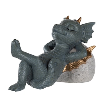 LED-Gartenfigur "schlafender Drache"