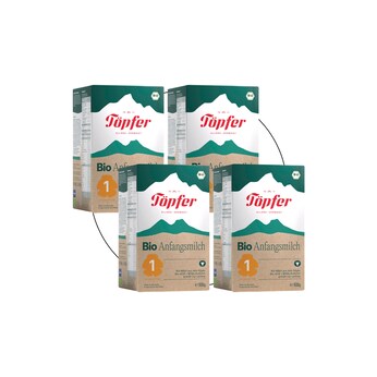4er Pack Bio Anfangsmilch 1  600 g