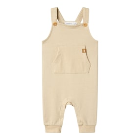 Sweat-Latzhose mit Tasche