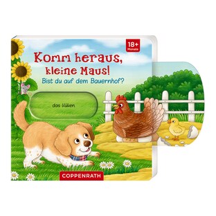 Pappbilderbuch Komm heraus, kleine Maus! Bist du auf dem Bauernhof?