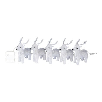LED-Dekofigur "Rentiere", 5 Stück