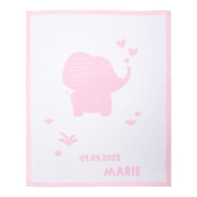 Babydecke Unicade mit Namen 75x100 cm