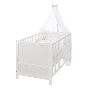 Kinderbettset, 70 x 140 cm Sternenzauber grau