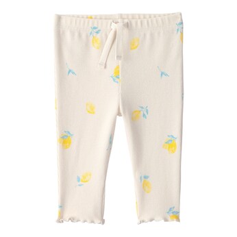 Leggings Zitrone Rippqualität