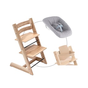 Bundle Treppenhochstuhl inkl. Newbornset Light Grey & Babyset