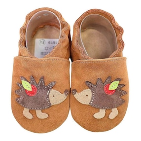 Krabbelschuhe Igel braun