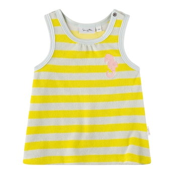 Frottee-Kleid ohne Arm Ringel Seepferdchen