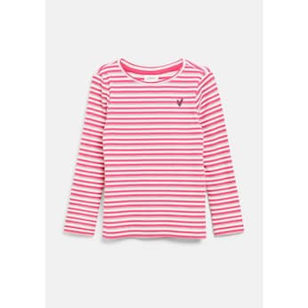 Shirt langarm Ringel Glitzer