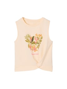 Top mit Print & Zierknoten am Saum Mädchen