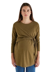 Longshirt zum Binden für Schwangerschaft und Stillzeit