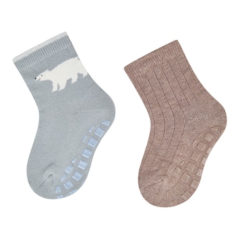 2er-Pack ABS-Socken Eisbär