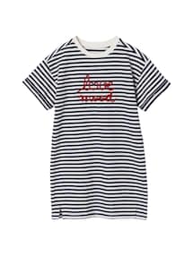 Leichtes Mädchen Sweatkleid mit Aufdruck