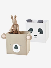 Kinderzimmer 2er-Set Aufbewahrungsboxen, Panda + Koala