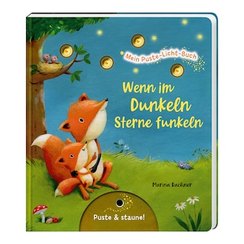 Mein Puste-Licht-Buch - Wenn im Dunkeln Sterne funkeln
