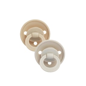 Schnuller 2er-Pack Pure Khaki Silikon - 0-6 Monate