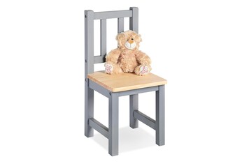 Kinderstuhl „Fenna”, grau/natur