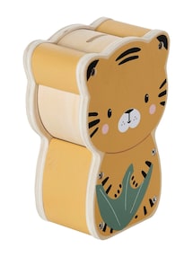 Musik-Spardose TANSANIA in Tiger-Form Holz FSC®