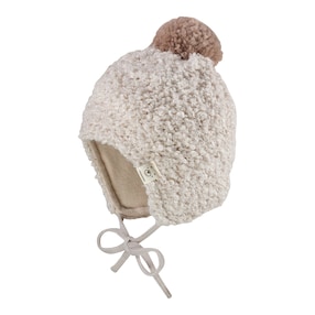 Winter-Plüschmütze mit Bommel