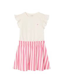 2-in-1-Kleid mit Herzstickerei Mädchen