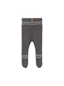 Baby Hose mit Fuß, Jacquardstrick