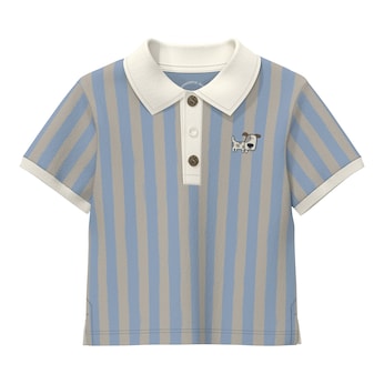 Polo-T-Shirt Hund Ringel