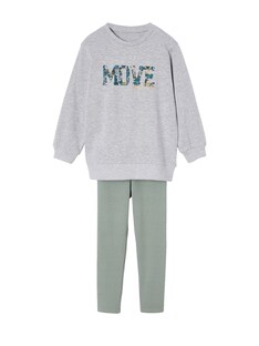 Mädchen Sport-Set aus langem Sweatshirt & Sport-Leggings mit Recycling-Polyester