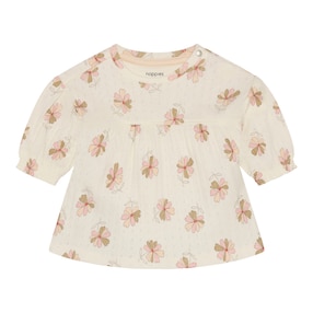 Ajour-Kleid langarm Blumen