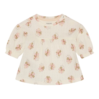 Ajour-Kleid langarm Blumen