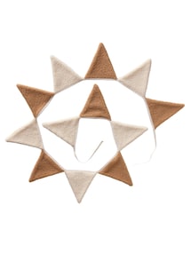 Wimpelkette aus Teddyfleece, Kinderzimmer Girlande
