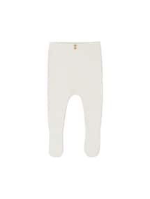 Baby Strickhose mit Fuß, Baumwolle/Wolle