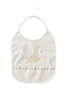 Baby Lätzchen mit Auffangtasche, beschichtet