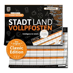 Stadt Land Vollpfosten - A4 Spielblock