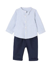 Baby-Set: Gestreiftes Hemd & Hose