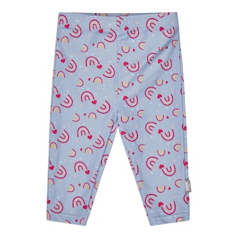 Capri-Schwimmleggings mit Windeleinsatz und UV-Schutz Regenbogen