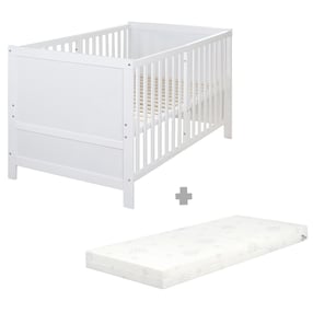 Kombi-Kinderbett 70 x 140 cm mit Matratze Easy Sleep