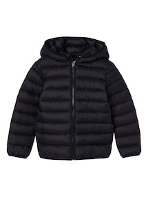 Jungen Steppjacke mit Kapuze und Recycling-Polyester, Übergangsjacke