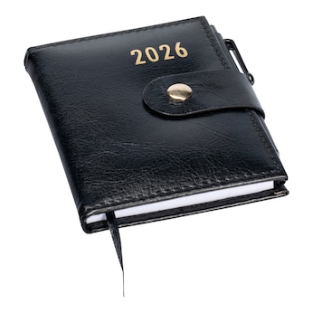Taschenkalender 2026 mit Stift