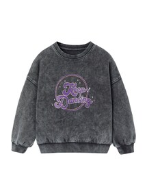 Mädchen Sport-Sweatshirt mit Glitzer
